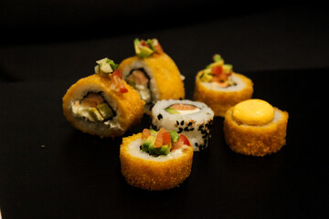 Delicious sushi and sea food 