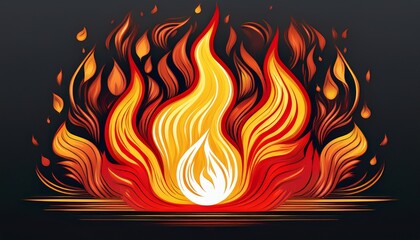 fire symbolizing risk a cautionary message