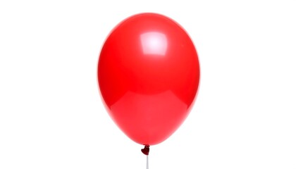 Red balloon with isolated white.