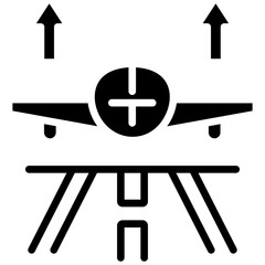 takeoff glyph icon