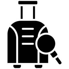 suitcase glyph icon