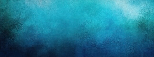Fototapeta premium Abstract gradient background with textured blend of bright turquoise and deep blue shades evoking a calm and serene atmosphere