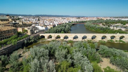 Aerial view of Cordoba, Andalusia. Southern Spain