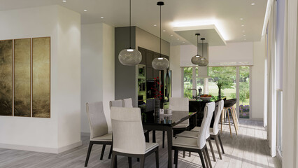 modern kitchen interior