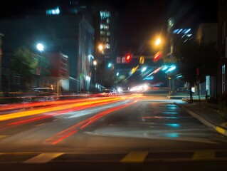 Motion Traces Captured In Long Exposure Shot Showcasing Kinetic Energy And Fluid Movement Patterns
