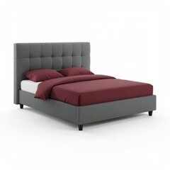 Bed isolated on white background