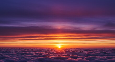 Obraz premium Sunset Over Clouds
