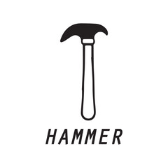 hammer logo design icon graphic image