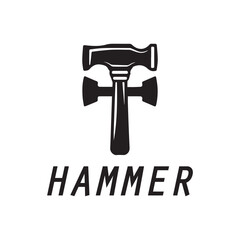 hammer logo design icon graphic image