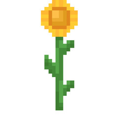 Obraz premium Simple flower pixel art