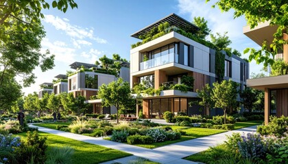 Green Living Modern Homes Blend with Natures Beauty.