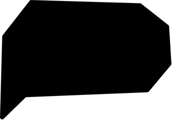 solid black speech bubbles geometric shapes, perfect for comics, messaging, and graphic design.	