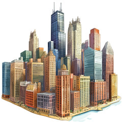 Obraz premium city clip art