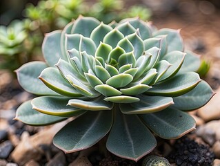 Fototapeta premium Cactus Close-Up: A Peek into Nature’s Resilience