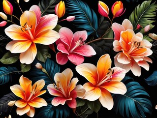 Fototapeta premium The Grace of Orchids: A Floral Portrait