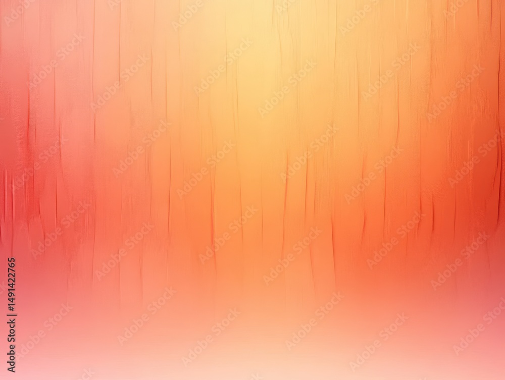 Poster abstract vertical streaks in warm orange and red hues creating a textured gradient background with a