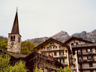 Church of Parrocchia S Giovanni Battista, Central Alps, Alagna Valsesia, Italy