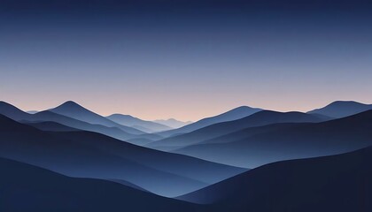 Fototapeta premium A serene gradient flows from soft white to calming blue, evoking peace and tranquility.
