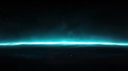 Fototapeta premium Blue Vertical Light Beams in Abstract Night Sky