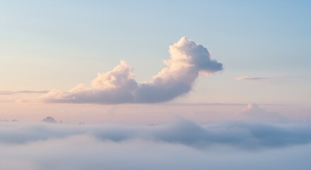 Obraz premium Cloud Formations at Sunset