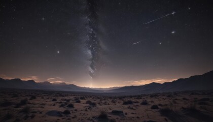 Fototapeta premium Vast, dark sky ablaze with countless twinkling stars , celestial, sparkles