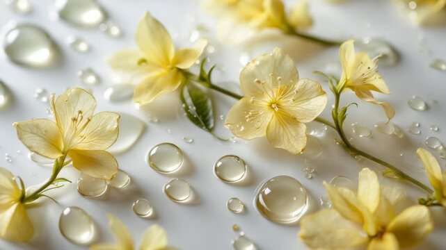 Skin care essence liquid derived from petals