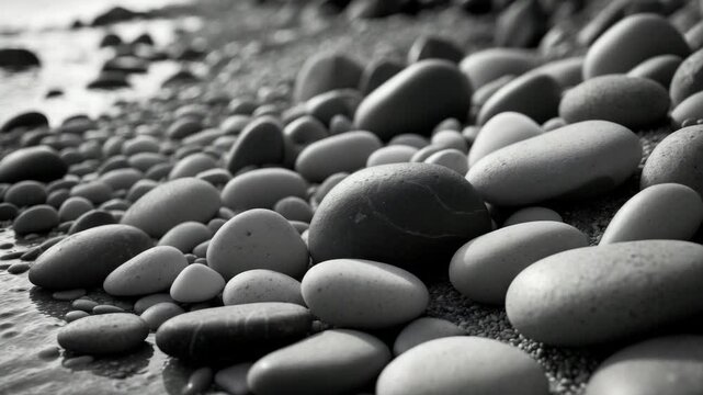Vintage retro backdrop showcasing sea stones.