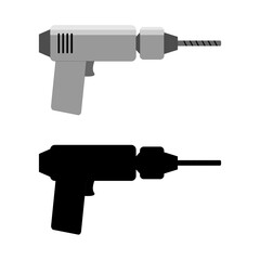 illustration of a tool in the form of a drill machine