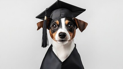 卒業犬の知的な瞳