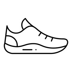Run Shoes line icon
