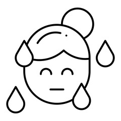 Sweat line icon