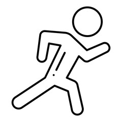 Solo Run line icon