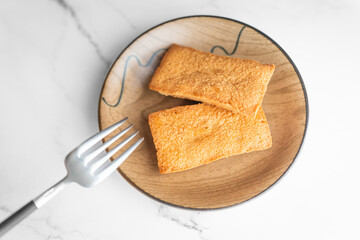 Freshly Baked Financier on Plate②