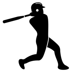 softball batter illustration