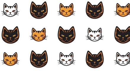 Feline Lineup AI Generated