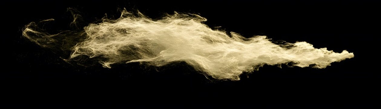 Abstract illustration of a light beige cloud formation.