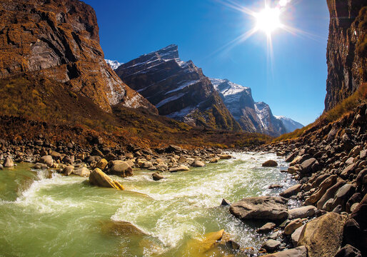 Modi Khola River, Annapurna Himal region of north central Nepal