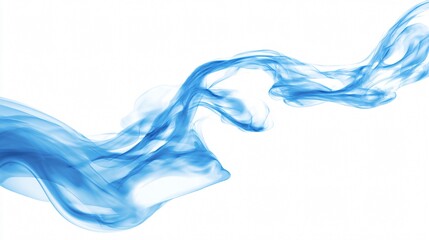 Serene Blue Air Currents: Tranquil Abstract Light Breeze for Professional Designs