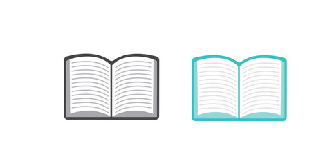 Open book vector icon. filled flat sign for mobile concept and web design. Book pages glyph icon. Symbol, logo illustration. Vector 