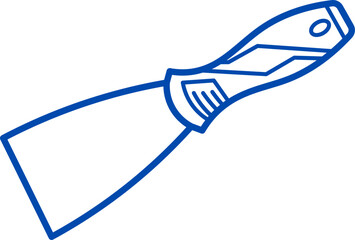Vector illustration of a Putty Knife
