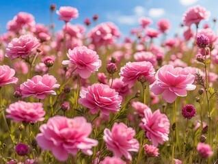 Obraz premium Wildflower Wonder: Paper Daisies in Western Australia's Spring