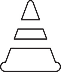 black training cone icon