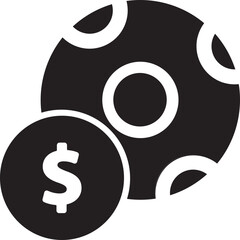 black football money icon