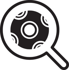 outline soccer search icon