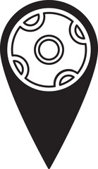 soccer ball location icon