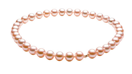 Obraz premium Pearl Necklace Isolated on White Background