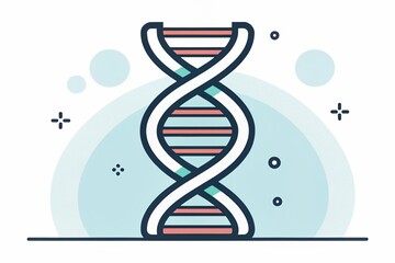 DNA icon vector. Modern simple flat life evolution sign isolated. Business, internet concept. Trendy vector biology gene symbol for website design, web. Logo chromosome illustration.