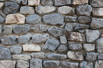 Obraz premium 石が敷き詰められた石垣