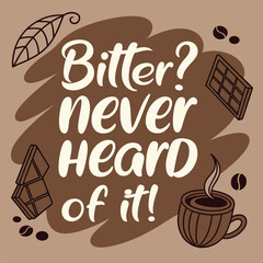 cup of coffee vector T-shirt design 