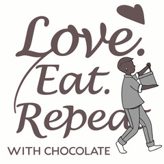  chocolate vector T-shirt design